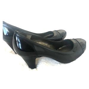 ❤️Naturalizer N5 Comfort Leather black heels. 8W